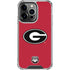 University of Georgia Logo Red iPhone 15 Pro Clear Case